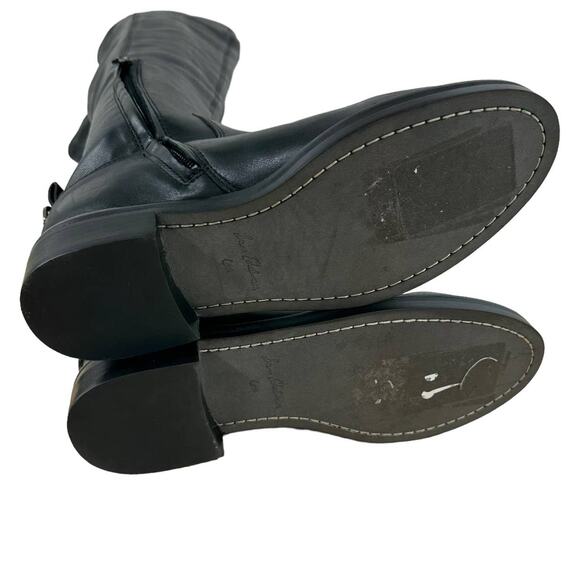 Sam Edelman NWOB Narisa Over The Knee Black Boots Size 6.5 Leather Side Zip - Picture 6 of 7